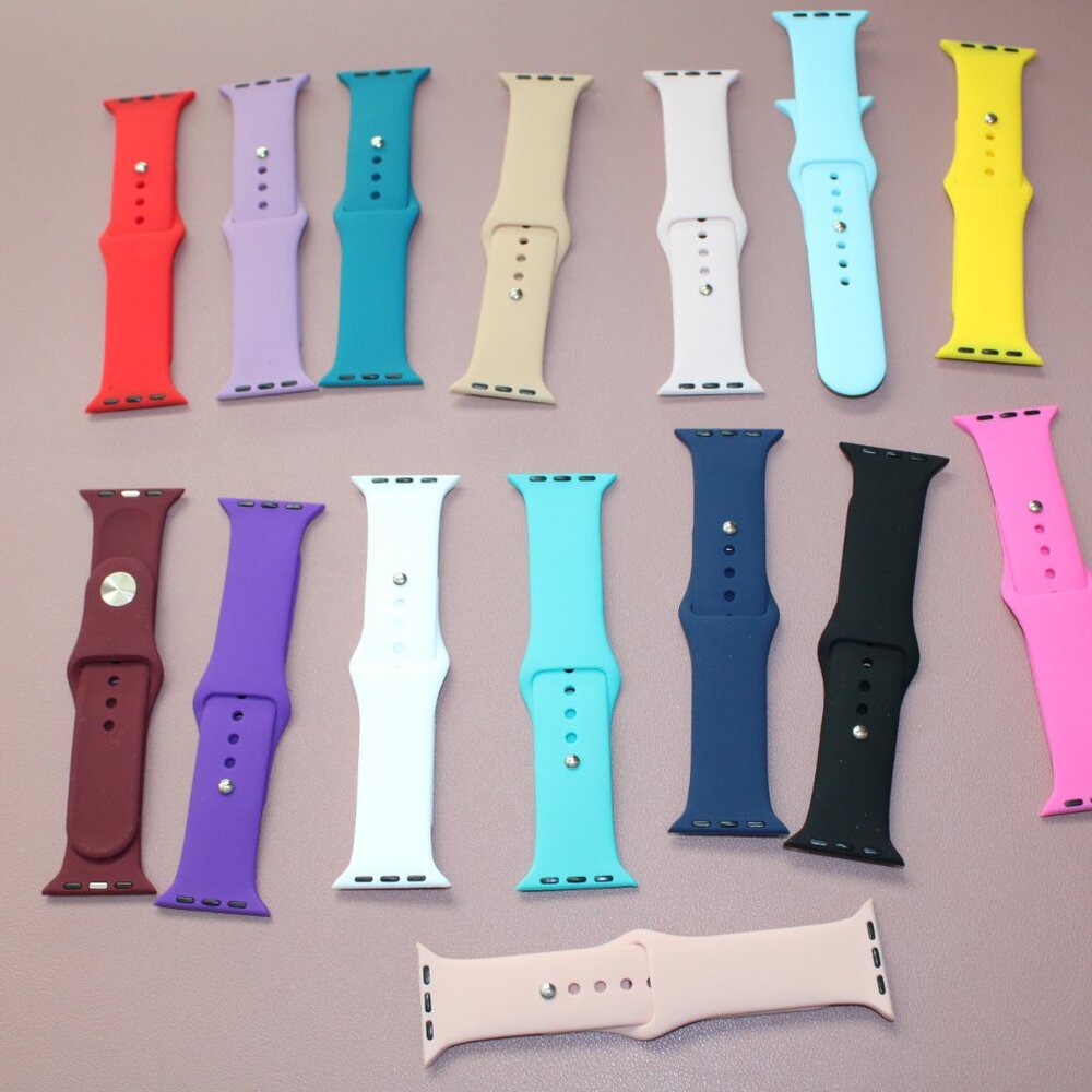 15 Silicone Watch Bands for Apple Watch - Picture 2 of 2